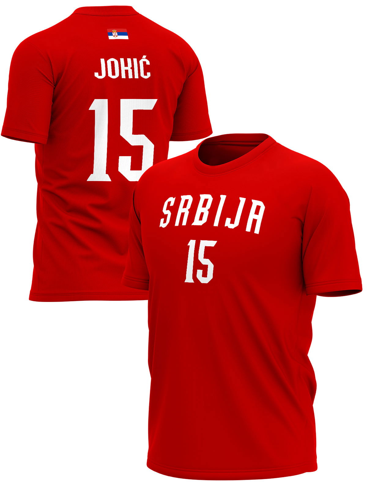 Košarkaška Reprezentacija Srbija Nikola Jokić Majice KR-S-MJ001 - FANS STORE -