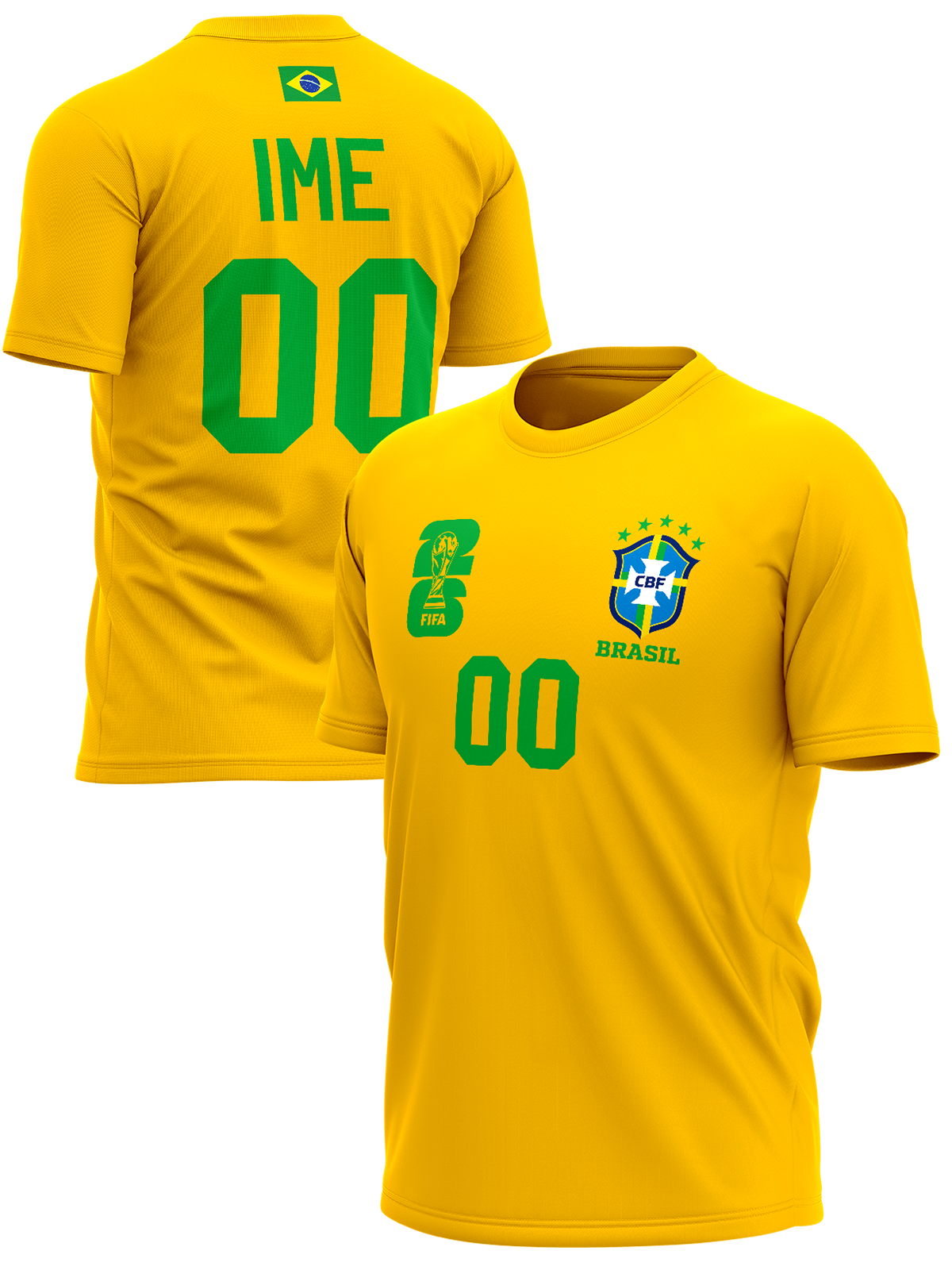 Super Popusti Brazil Majice FWC 2026 Personalizovani BRA-PMJ-002