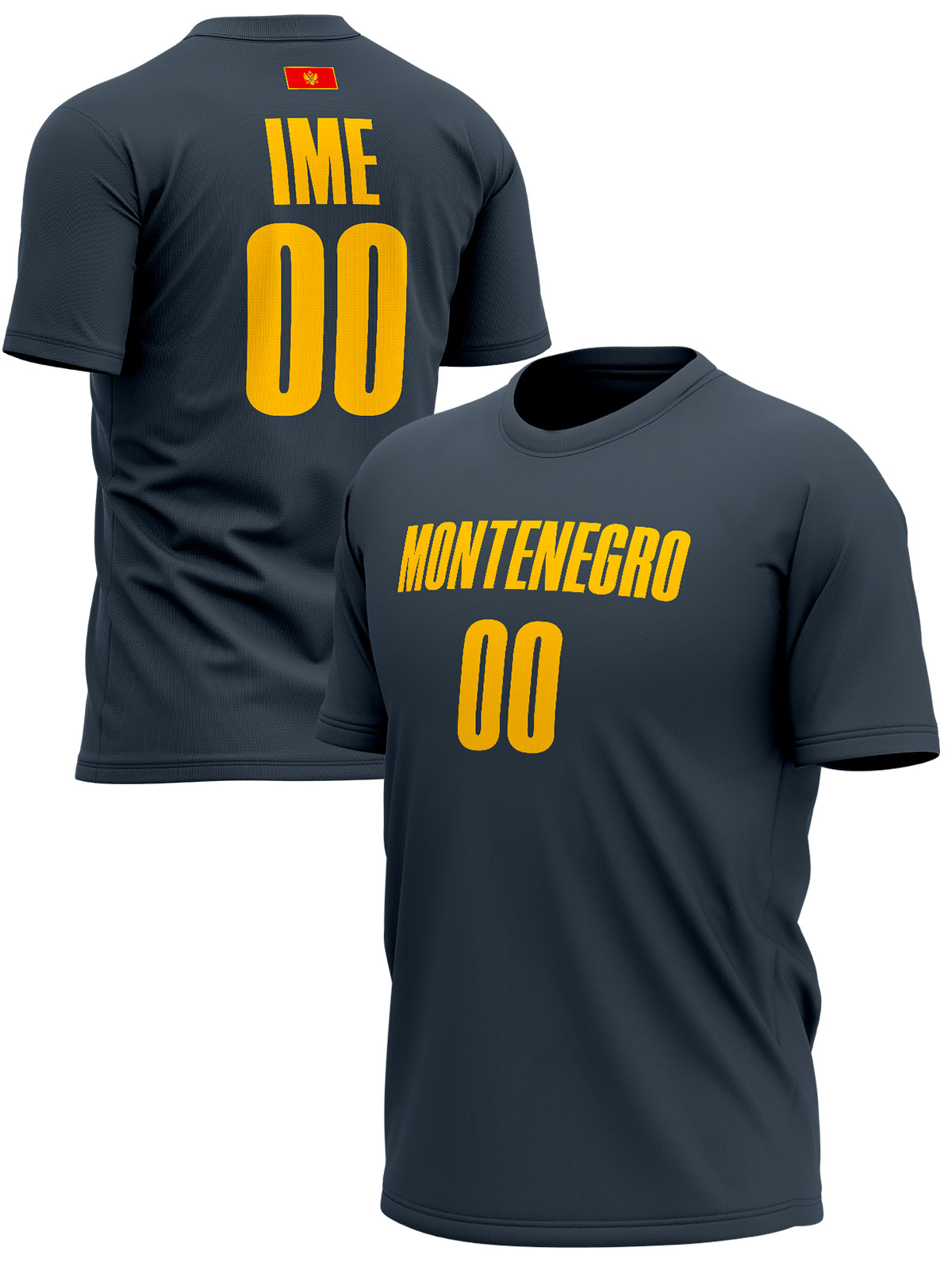 Crna Gora EuroBasket 2025 Personalizovani Majica – MNE-NT-MJ0022